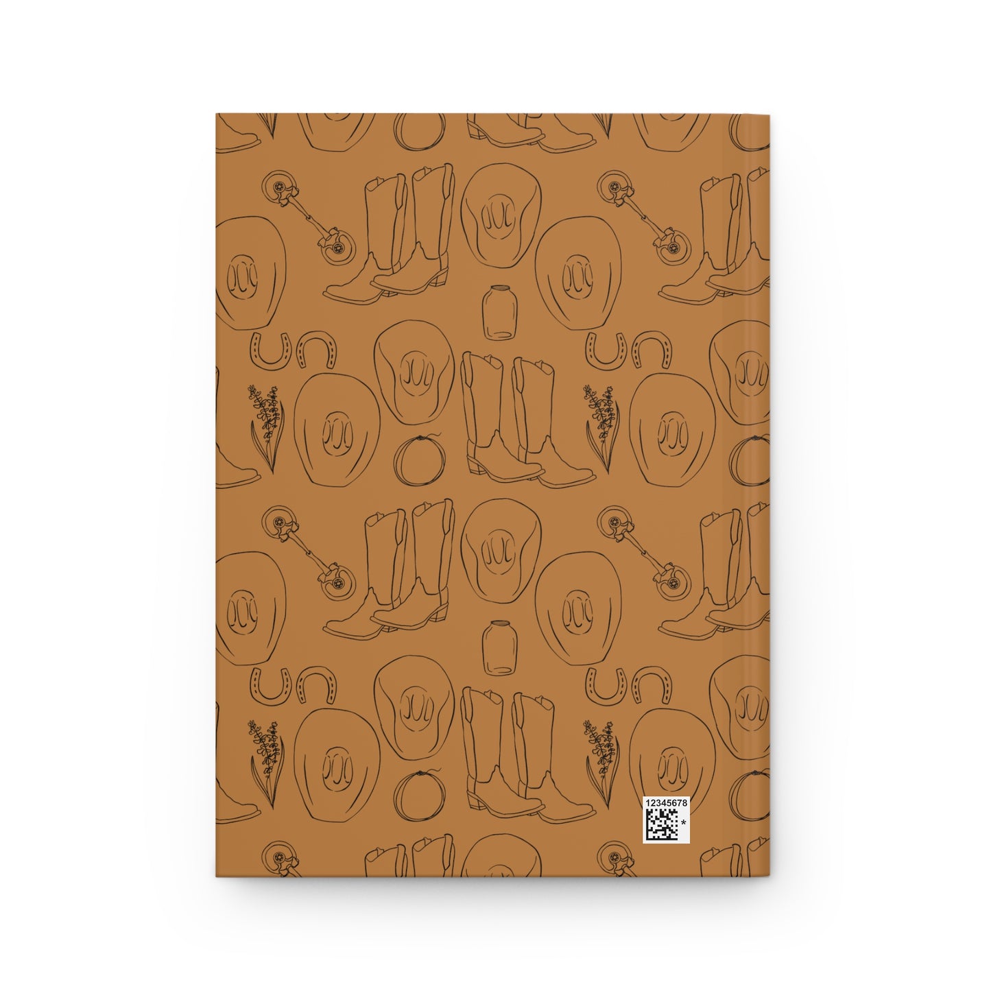 Country Western Brown Hardcover Journal
