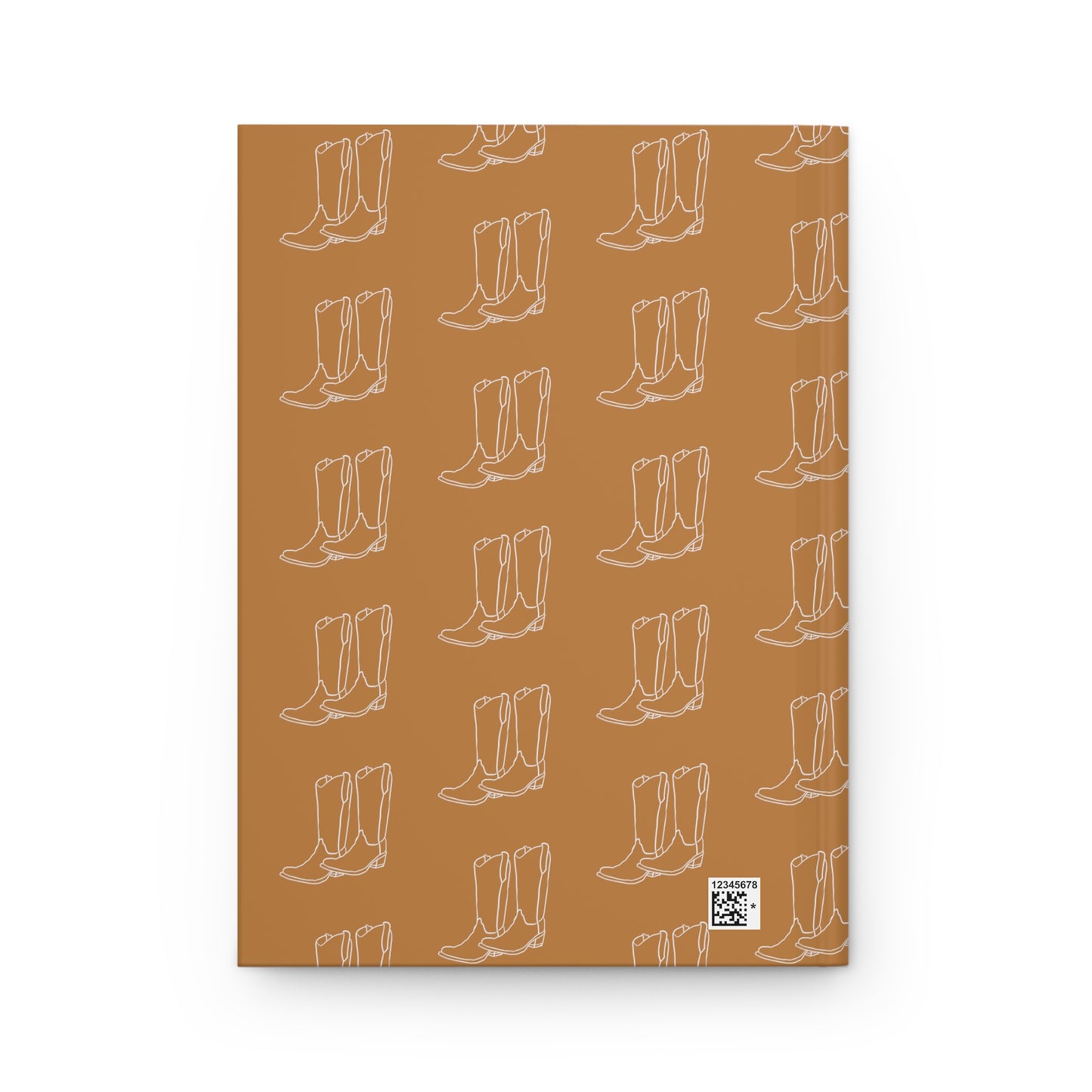 Brown and White Boots Hardcover Journal