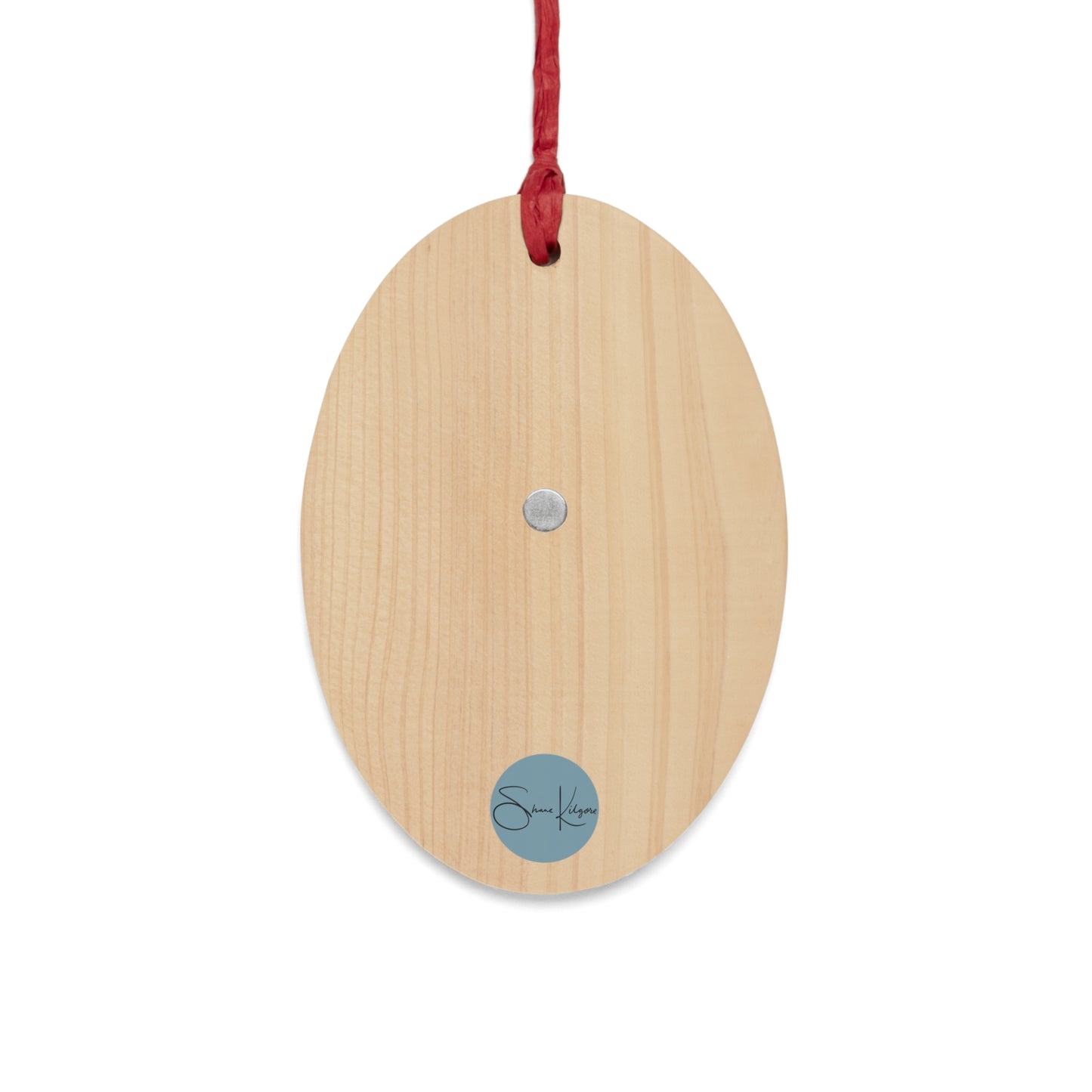Tropical Flamingo on Wooden Ornament