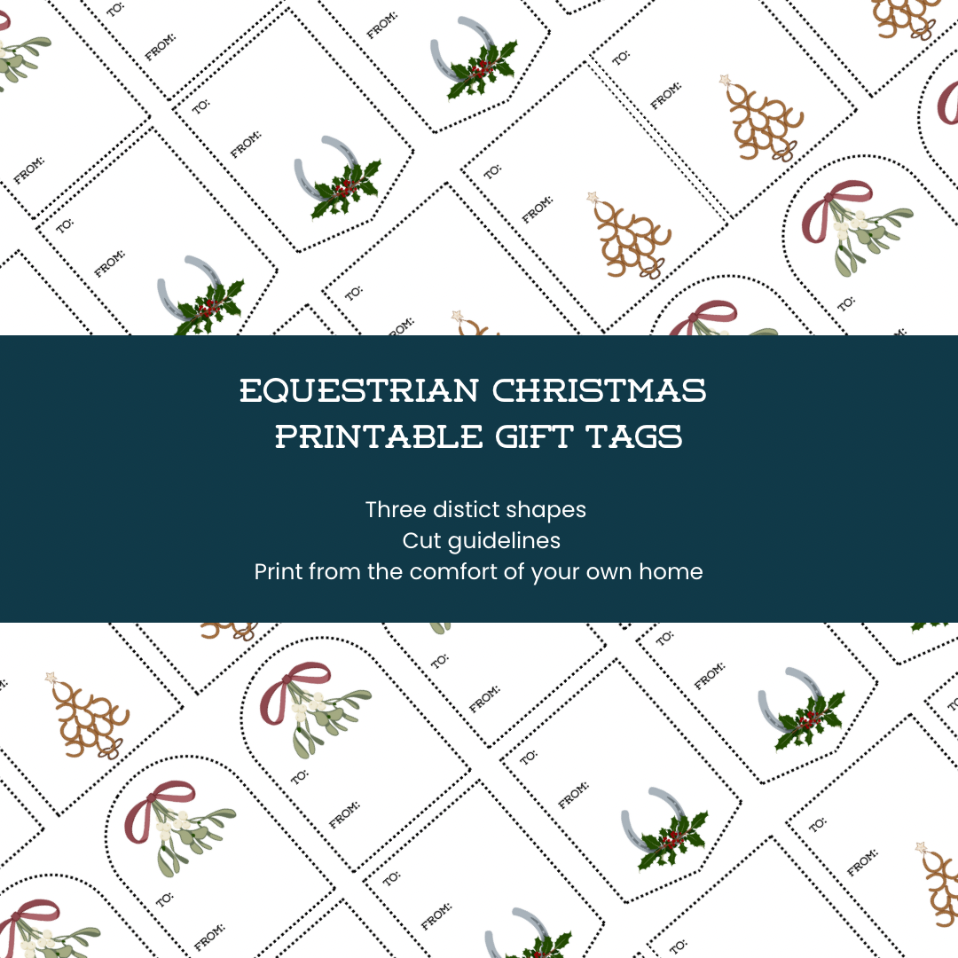 Printable Gift Tags - Equestrian Christmas