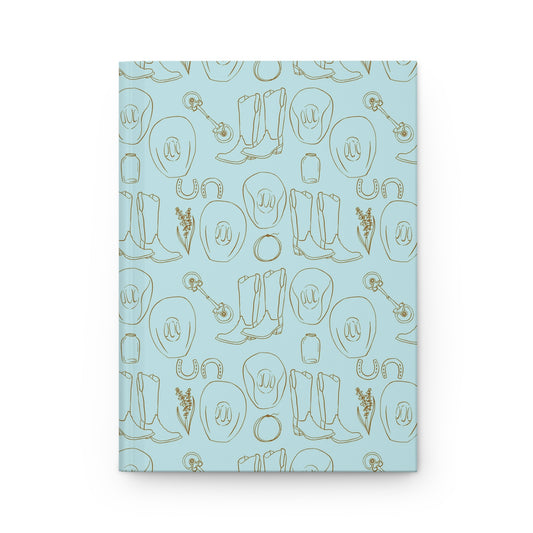 Country Western Robin’s Egg Hardcover Journal