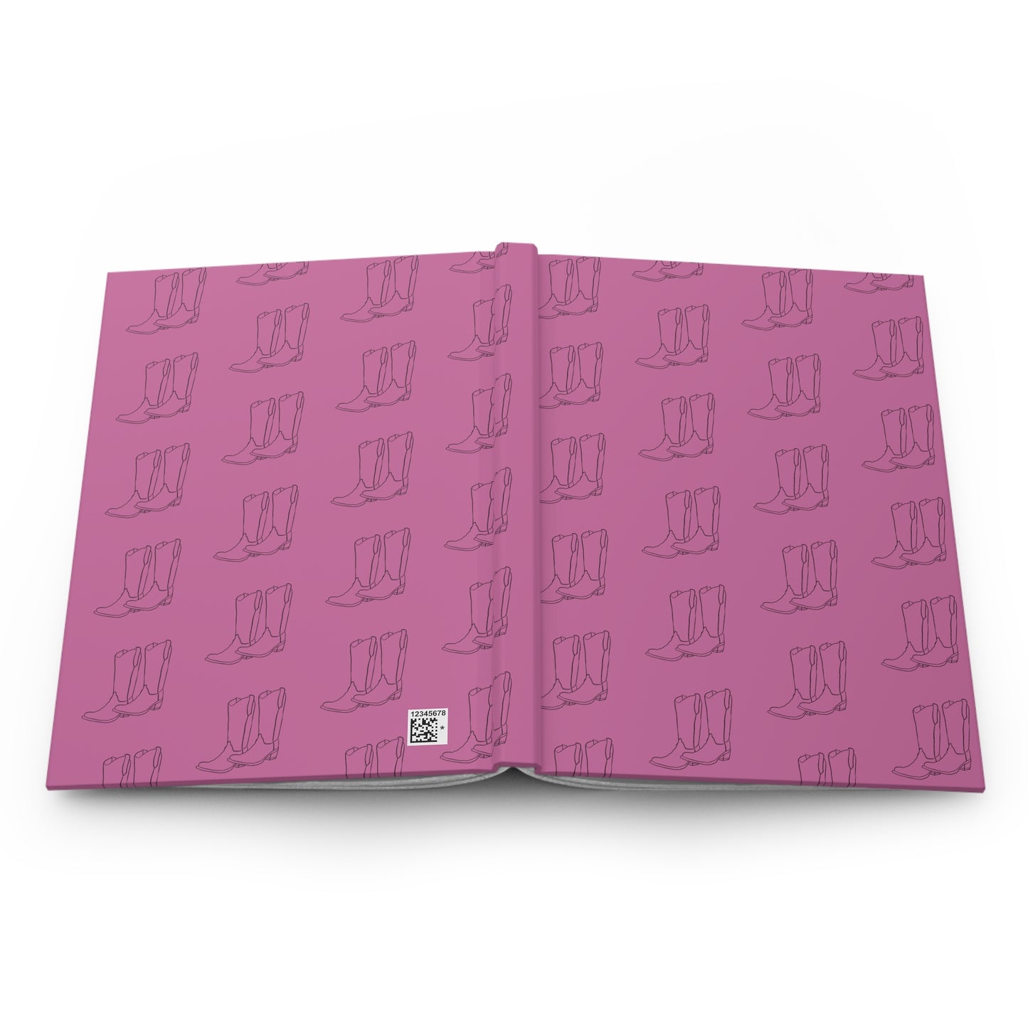 Pink and Black Boots Hardcover Journal