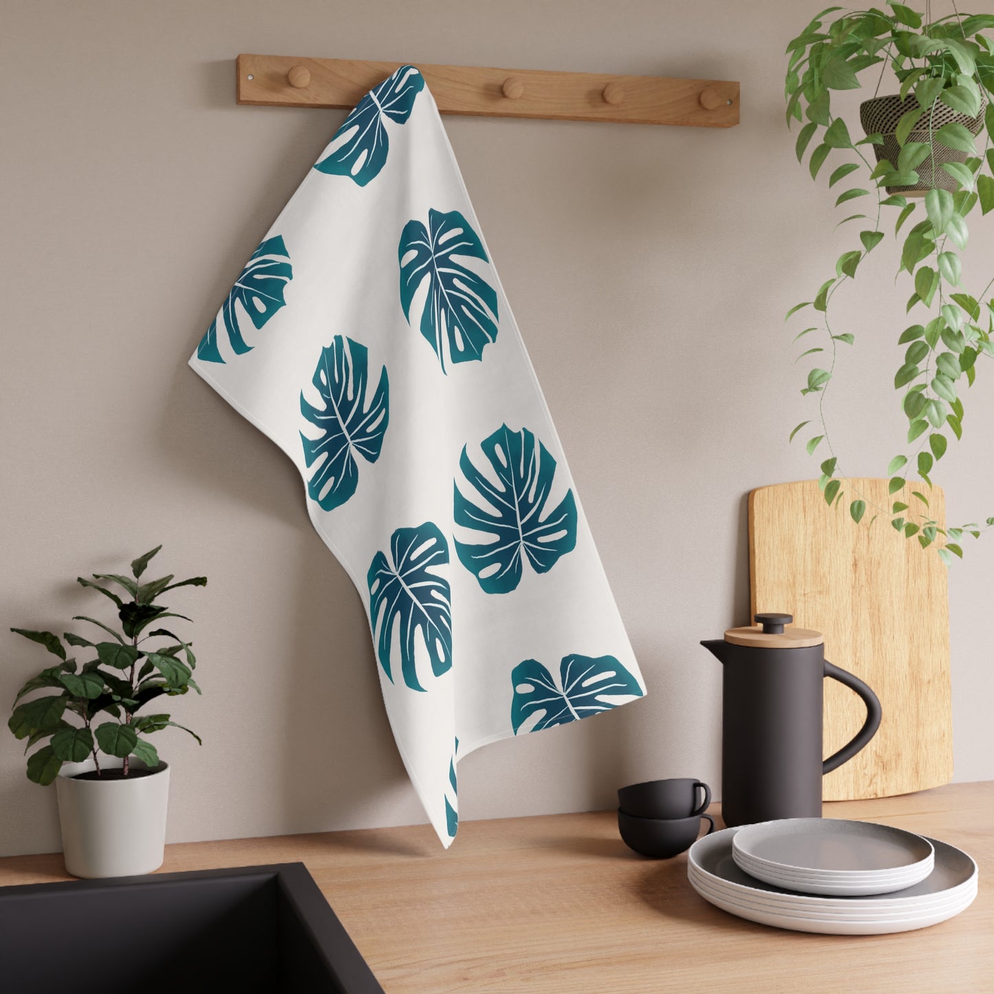 Monstera Kitchen Towel