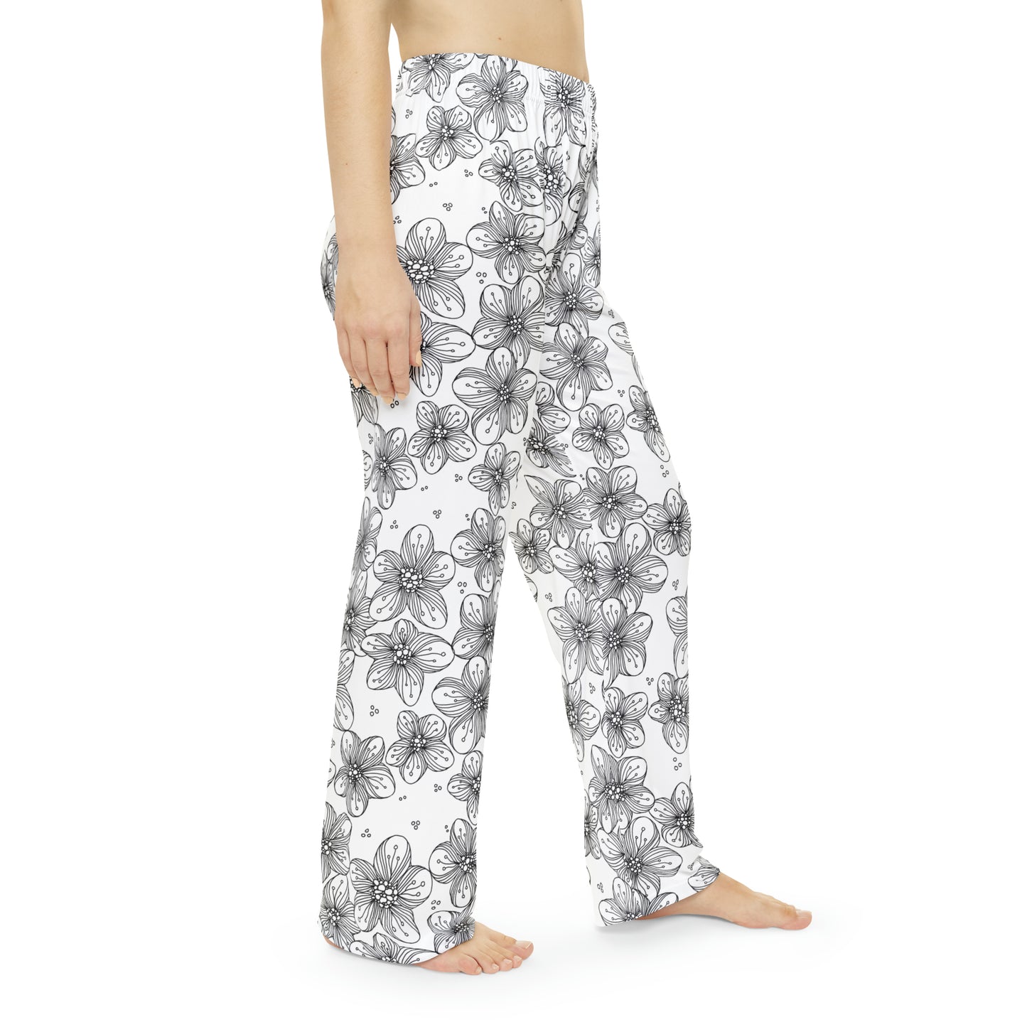 Zen Flower Women's Pajama Pants (AOP)