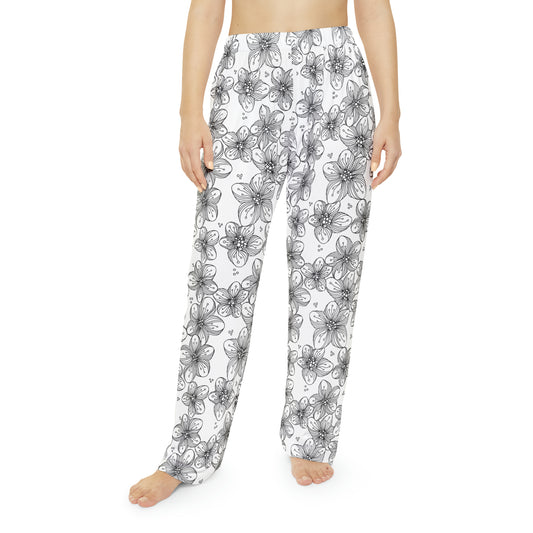 Zen Flower Women's Pajama Pants (AOP)