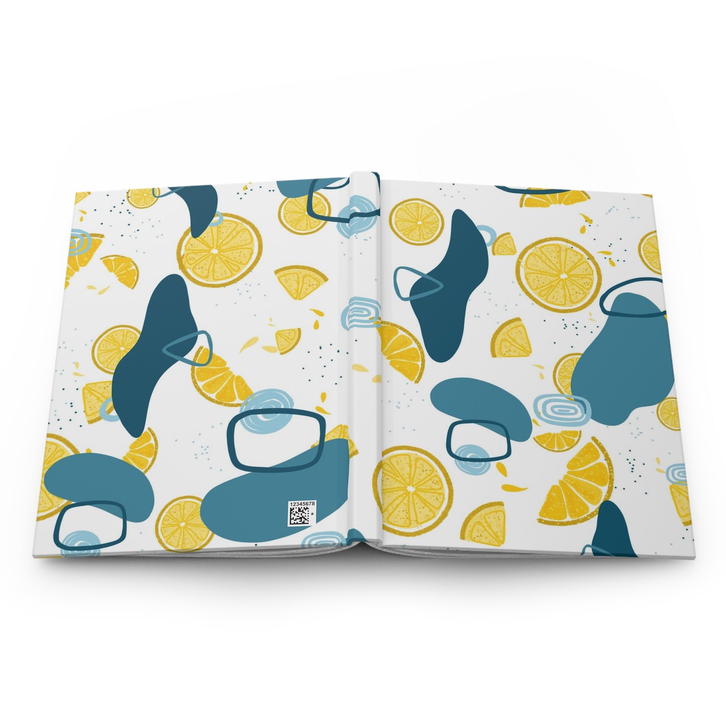 Lemon Teal Hardcover Journal