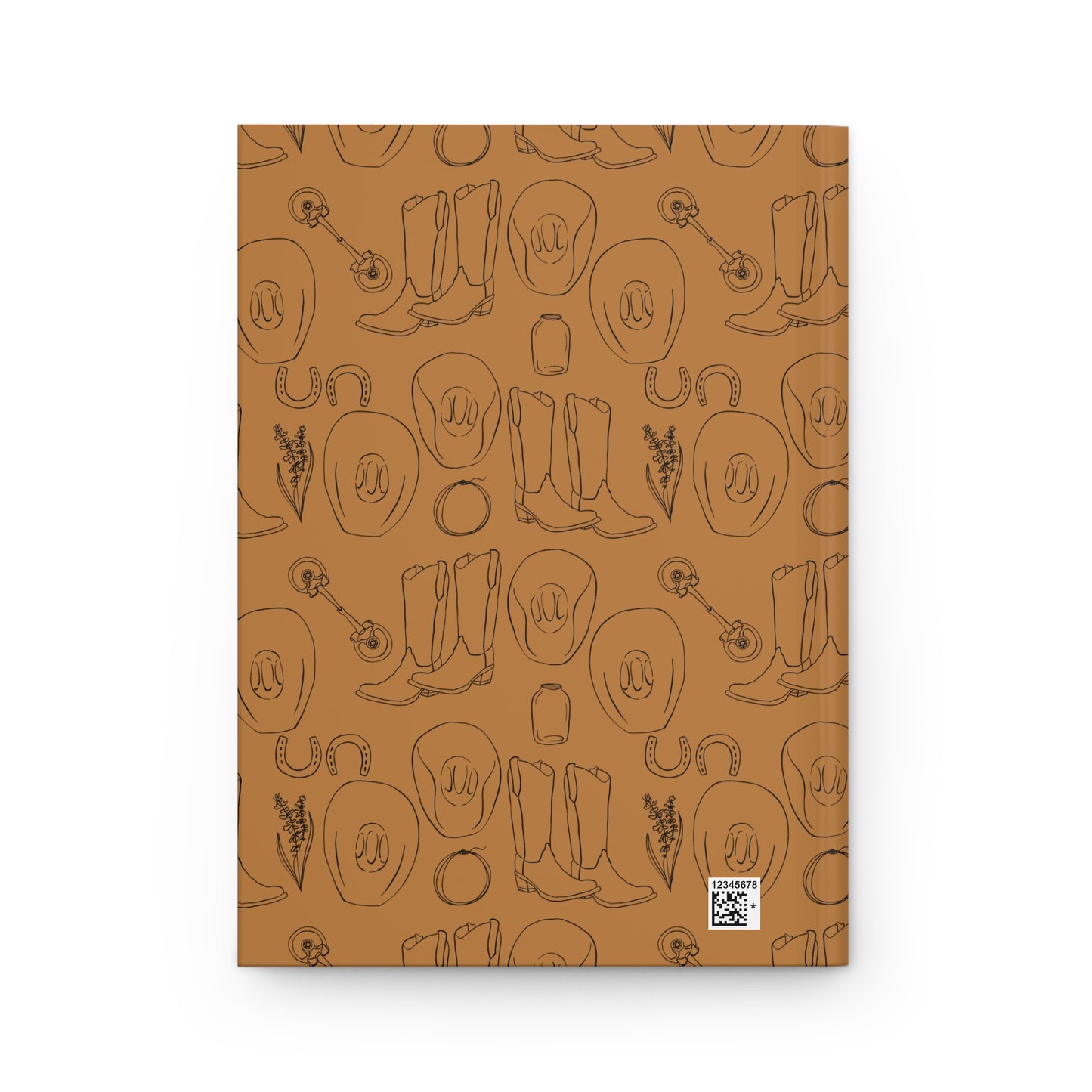 Country Western Brown Hardcover Journal