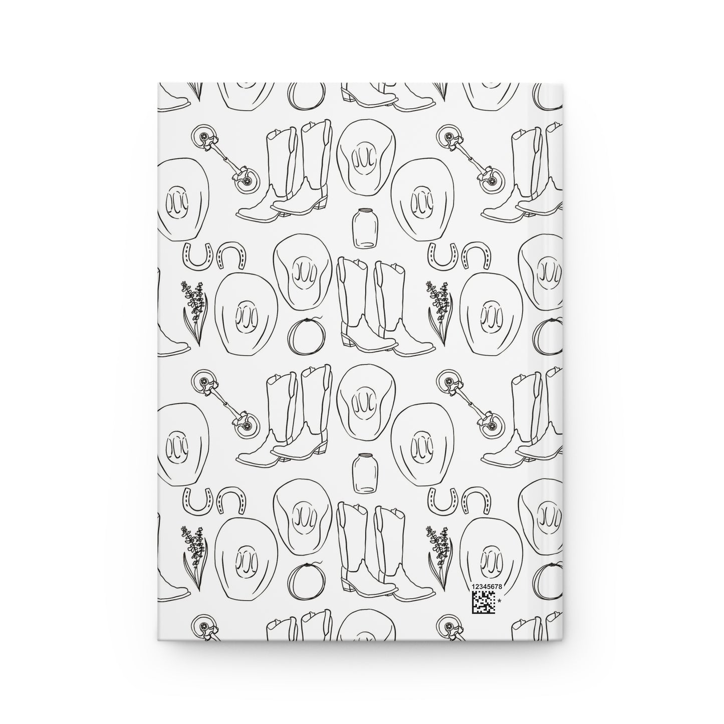 Country Western Lines Hardcover Journal