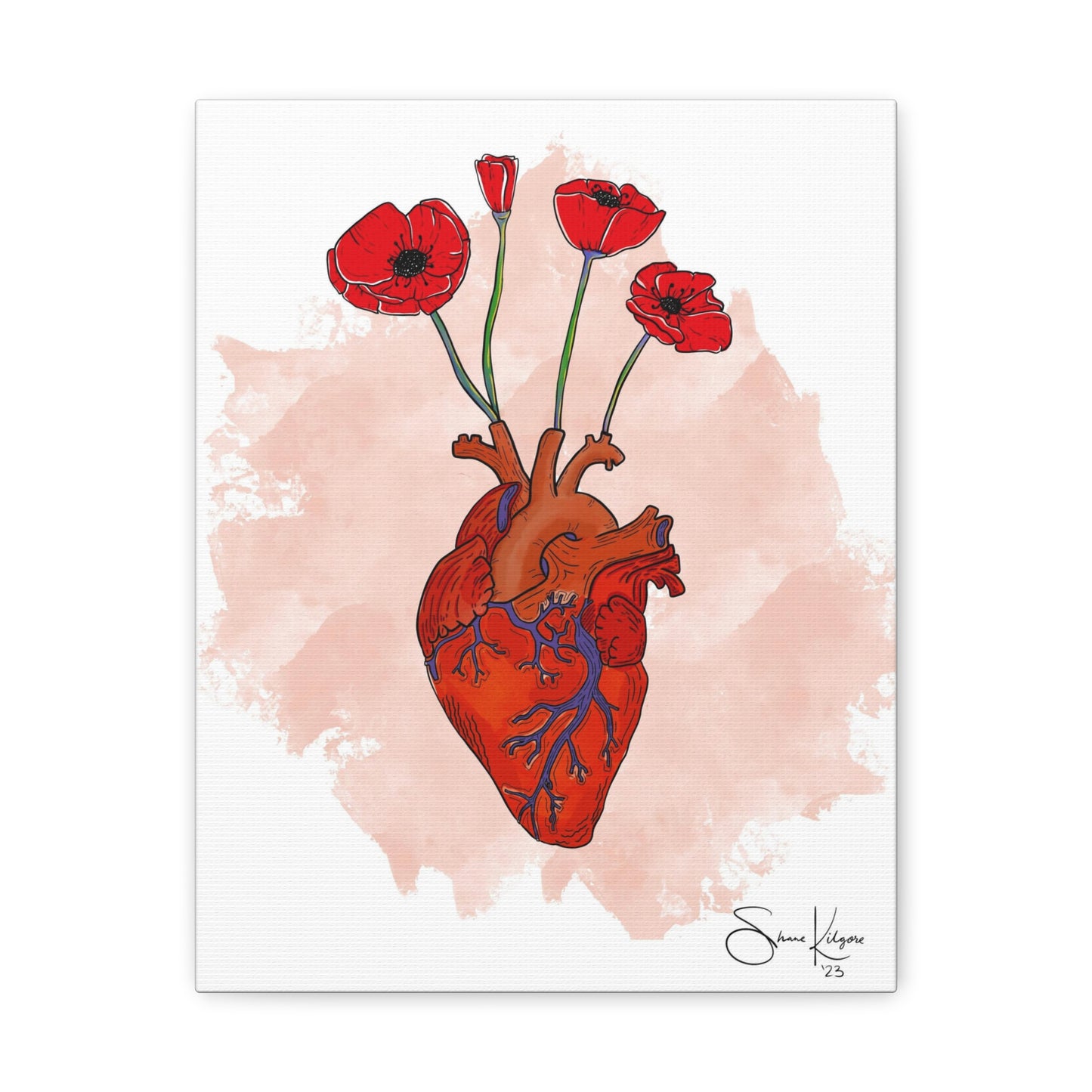 A Heart in Bloom Canvas