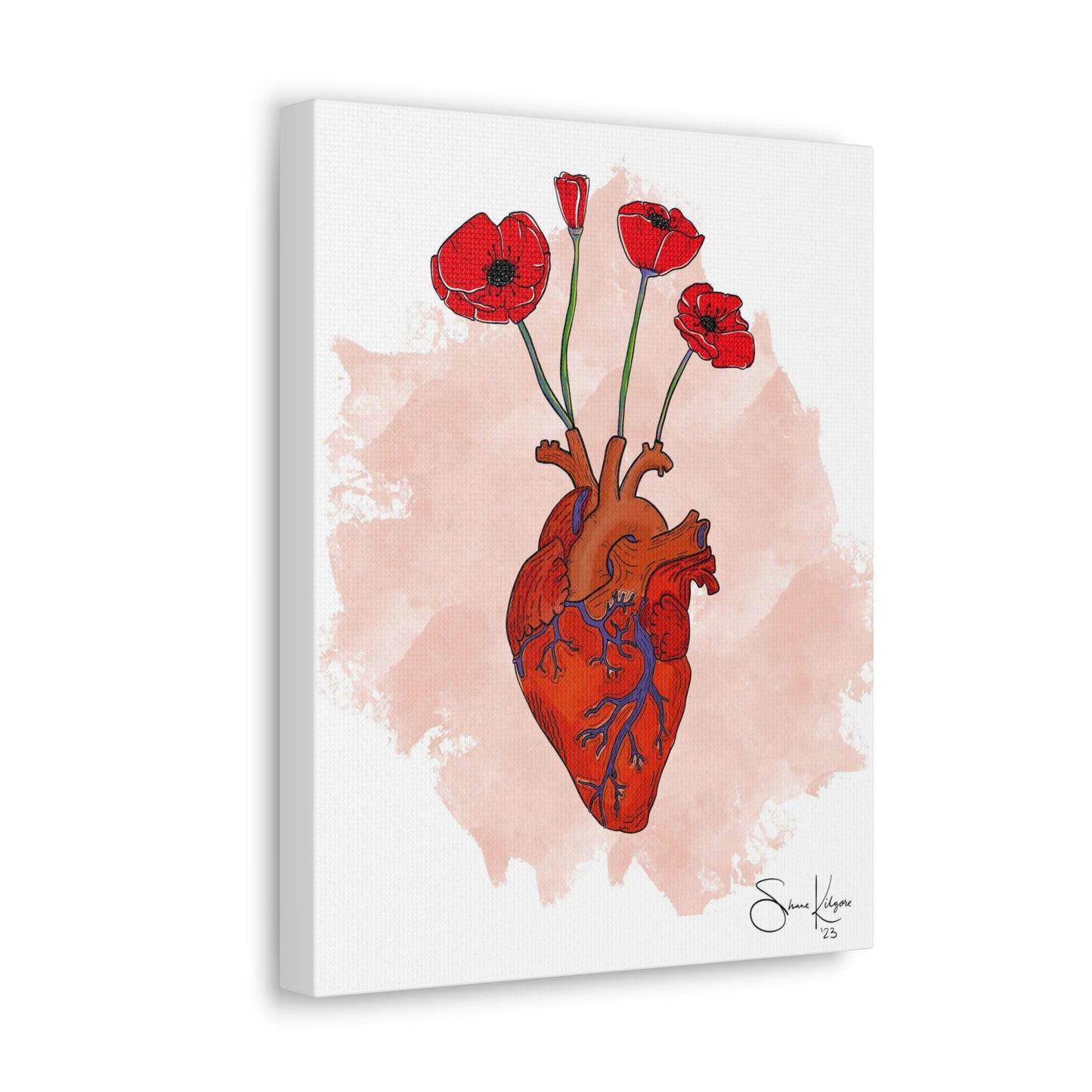 A Heart in Bloom Canvas