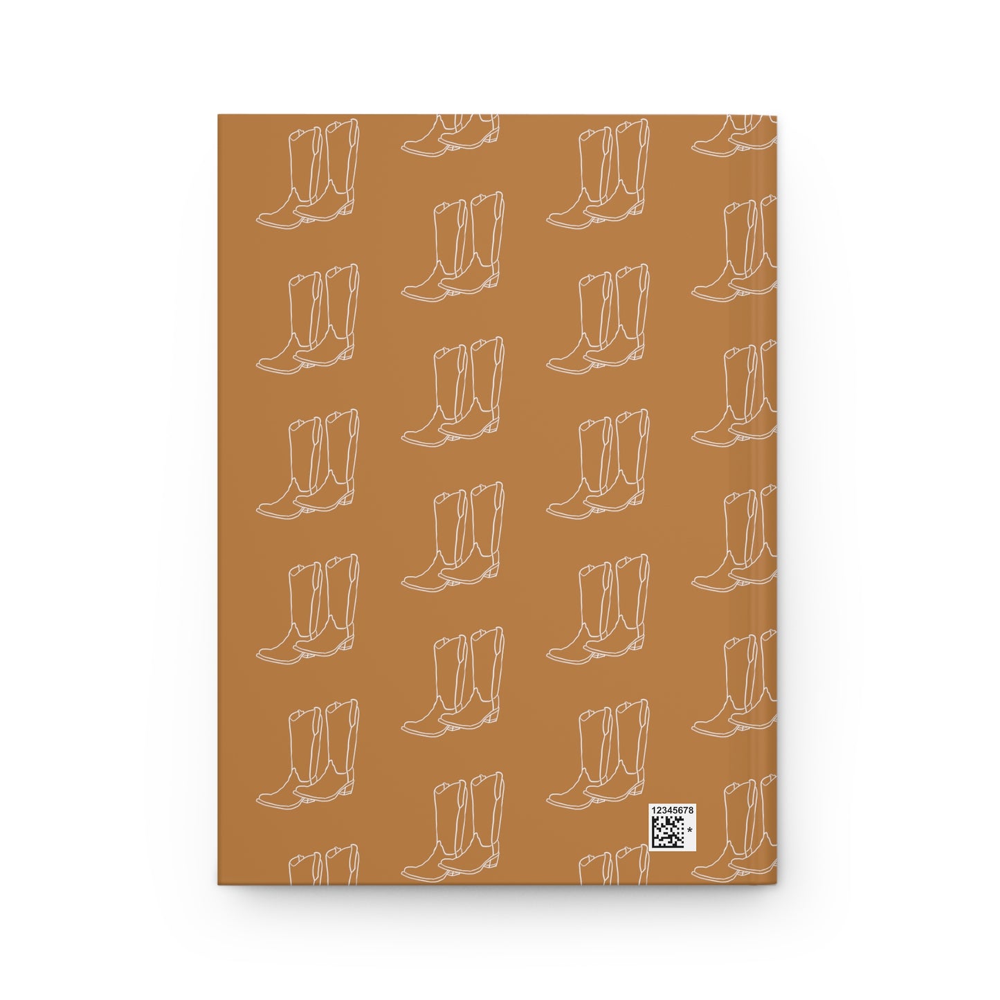 Brown and White Boots Hardcover Journal