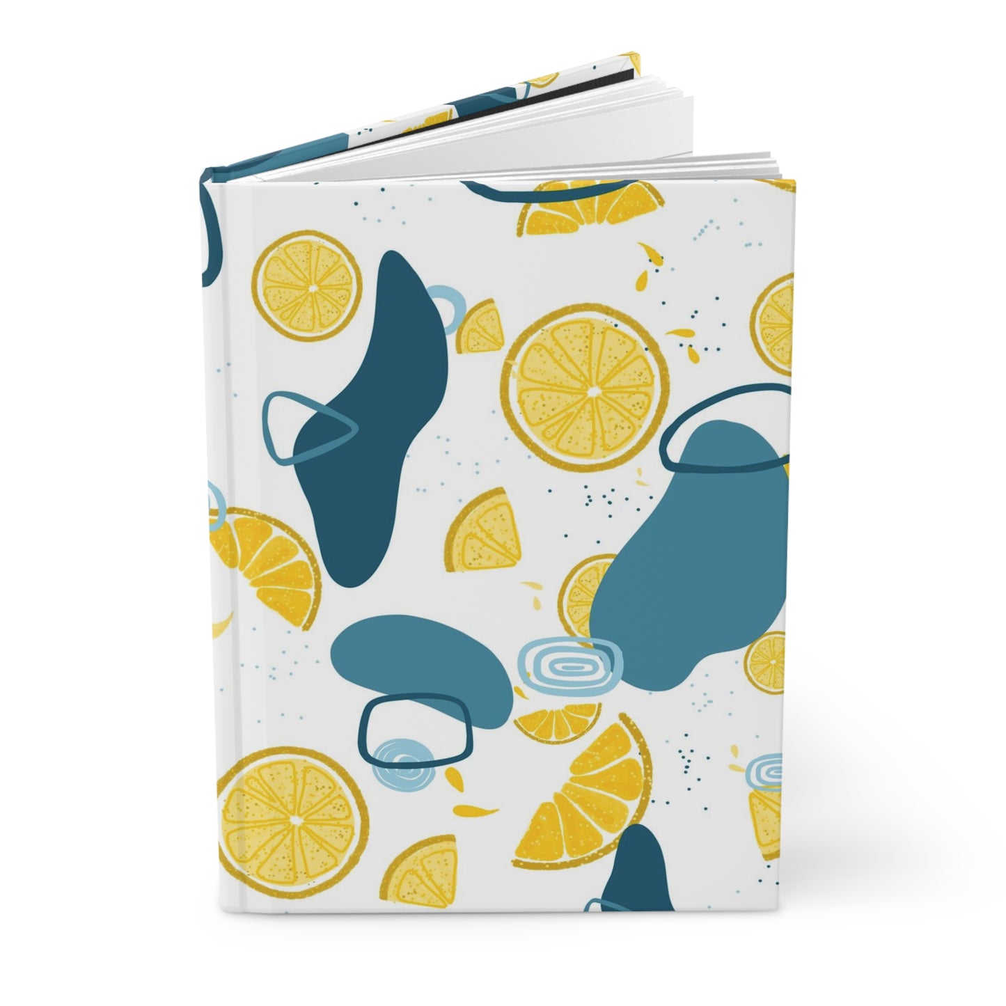 Lemon Teal Hardcover Journal