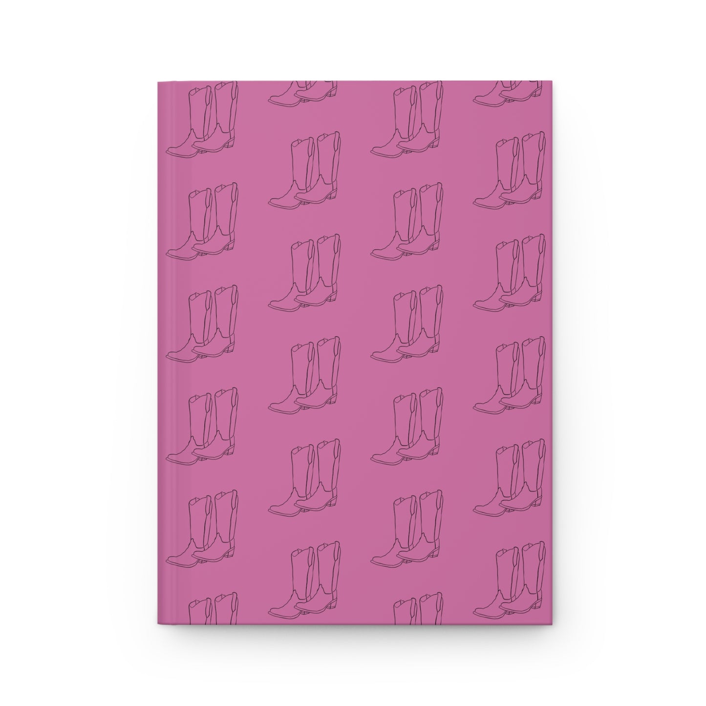 Pink and Black Boots Hardcover Journal