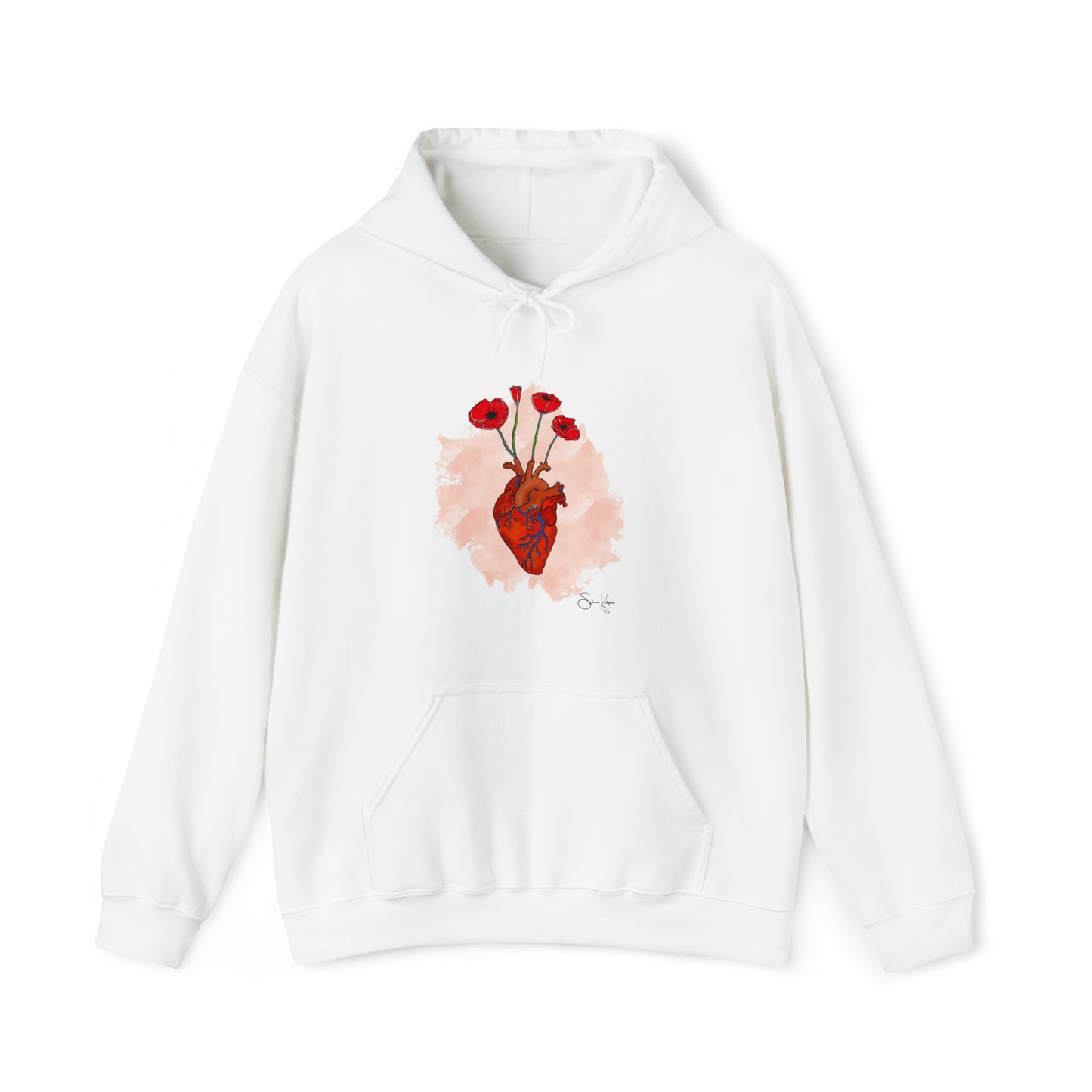 A Heart in Bloom Unisex Heavy Blend™ Hooded Sweatshirt