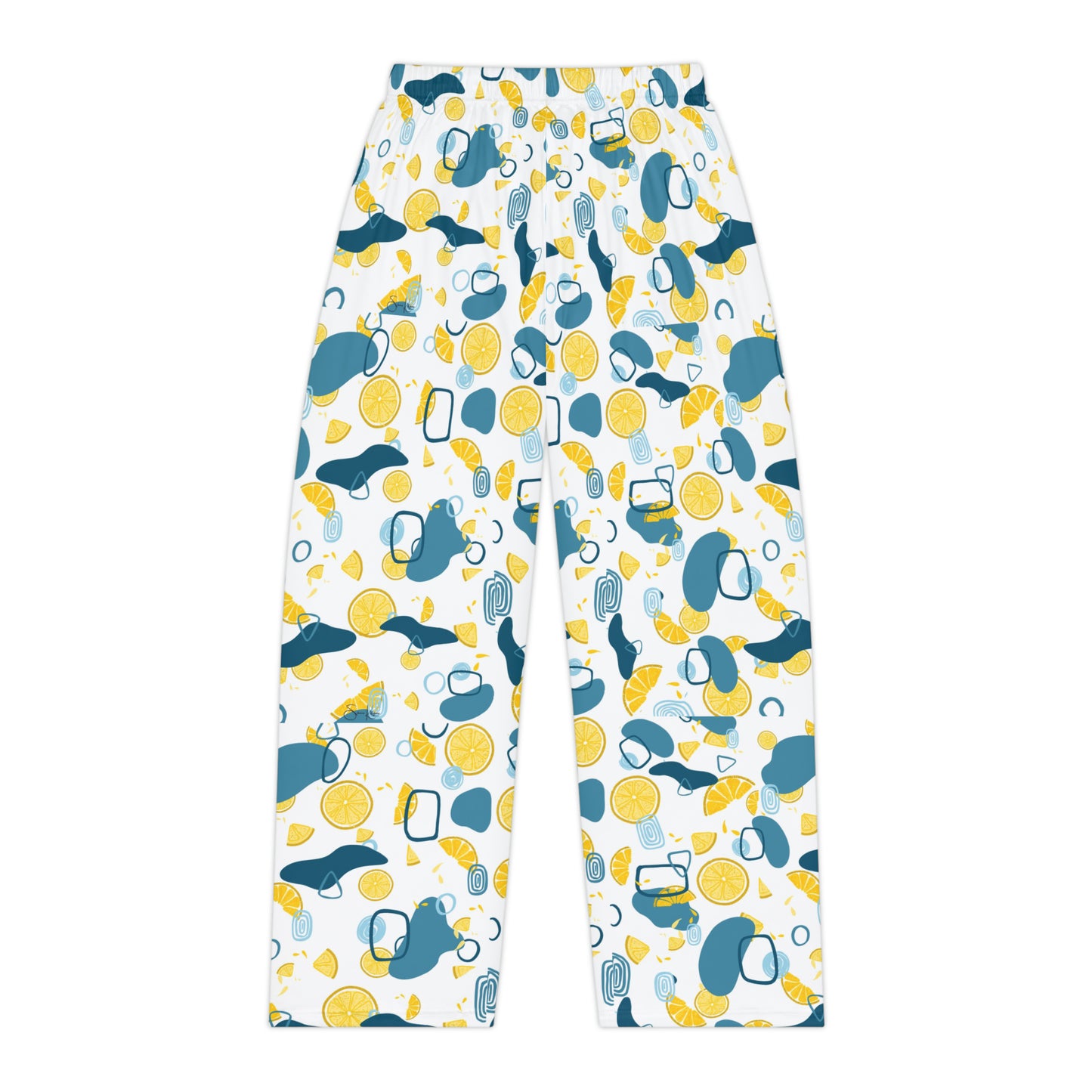 Lemon Teal Women's Pajama Pants (AOP)