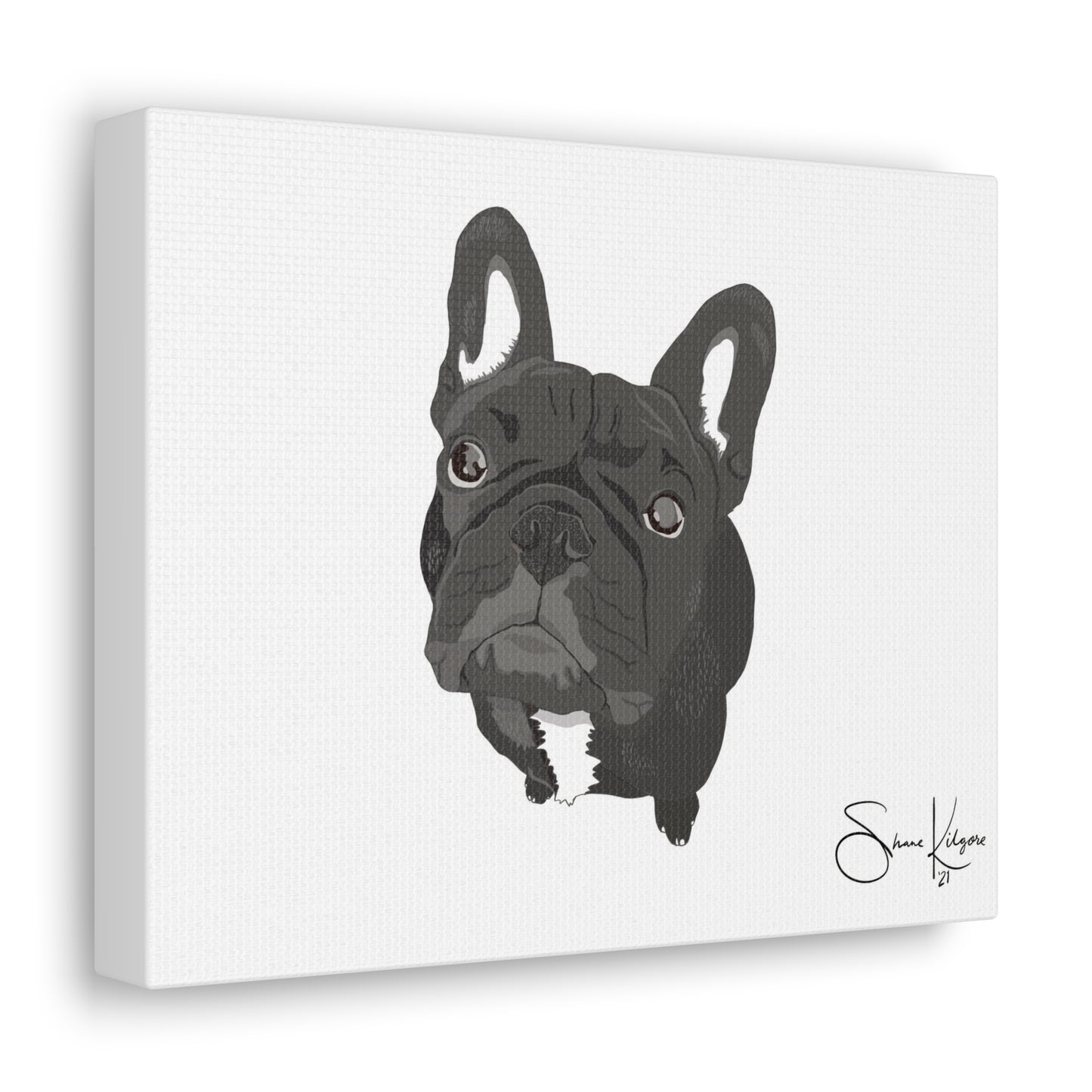 French Bulldog on Canvas