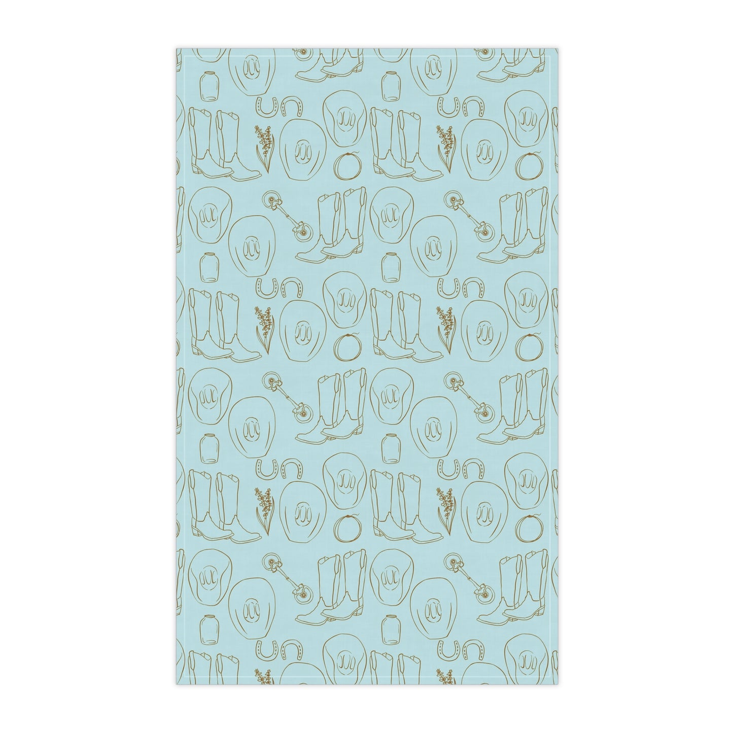 Country Western Robin’s Egg Kitchen Towel