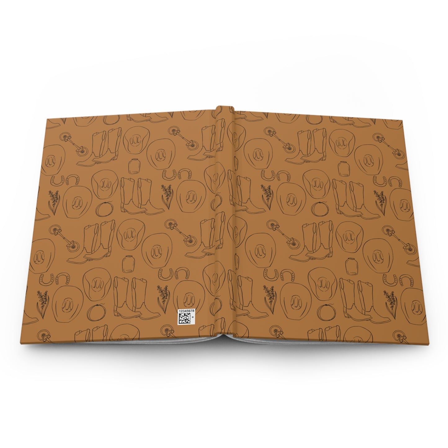 Country Western Brown Hardcover Journal