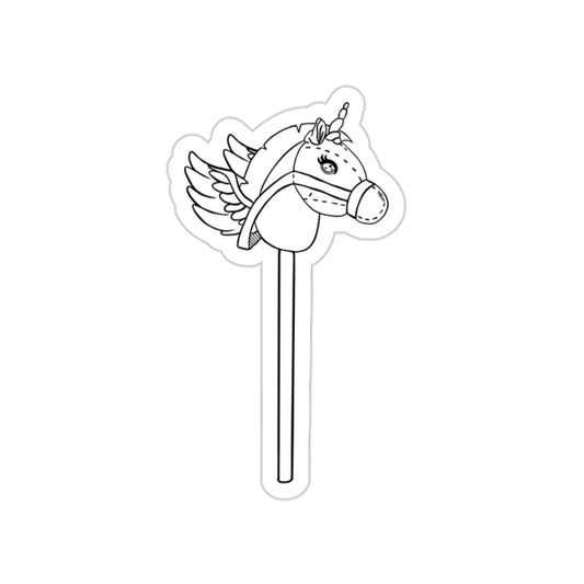 Stick Pegasus Kiss-Cut Sticker