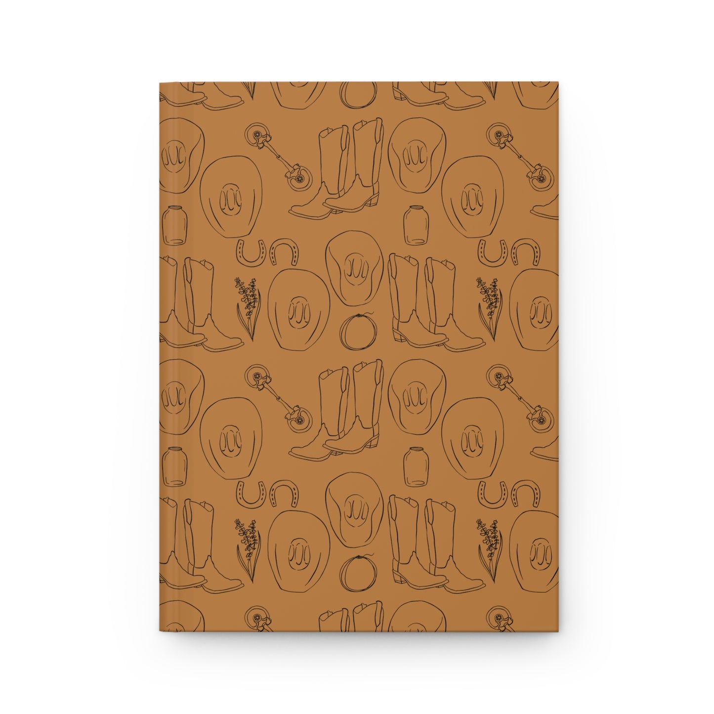 Country Western Brown Hardcover Journal