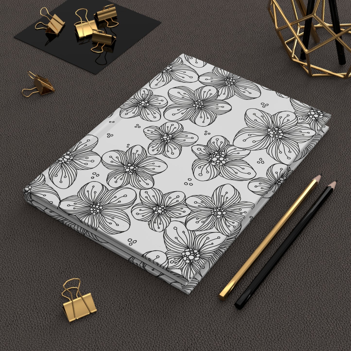 Zen Flower Hardcover Journal