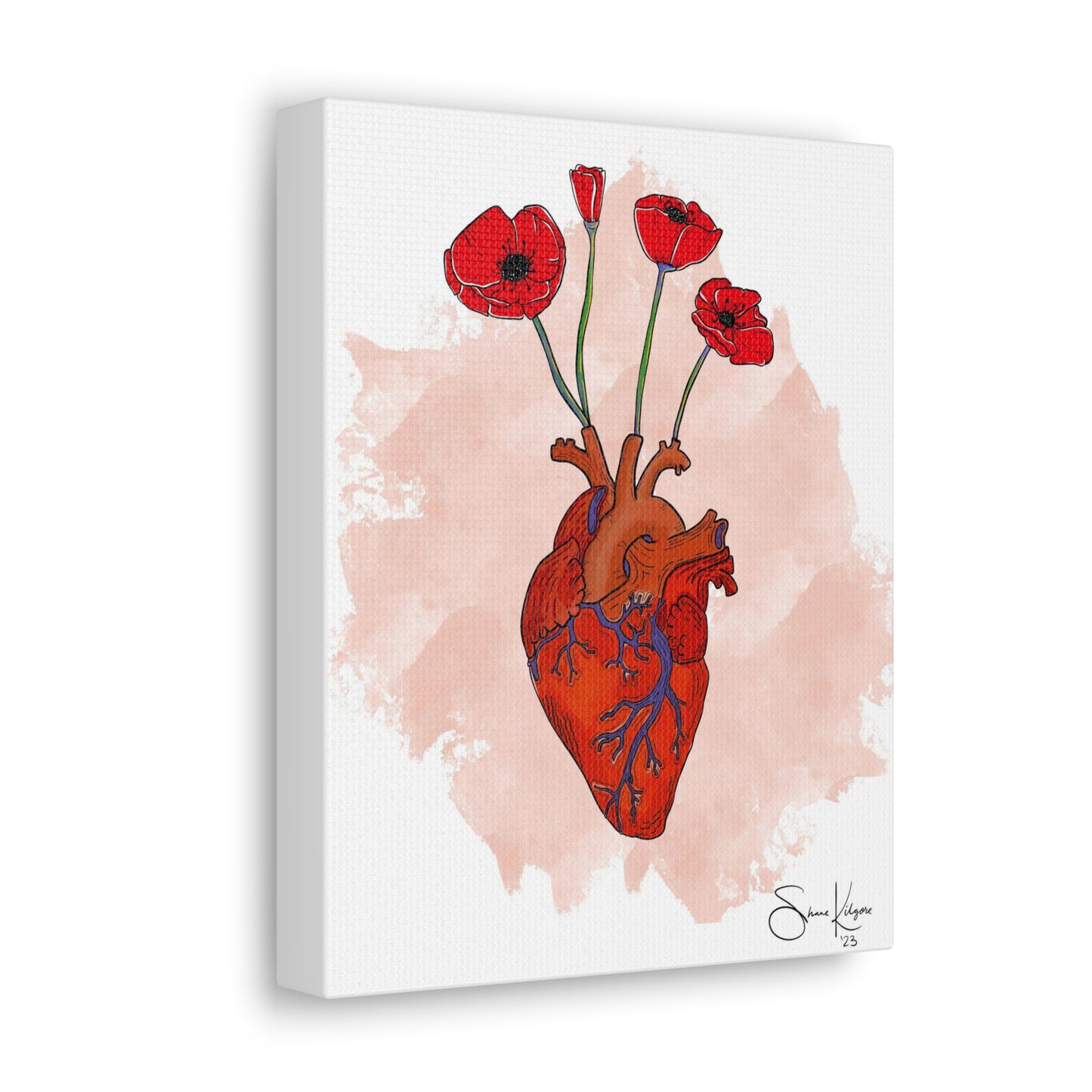 A Heart in Bloom Canvas