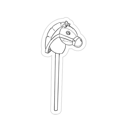 Stick Horse Kiss-Cut Sticker