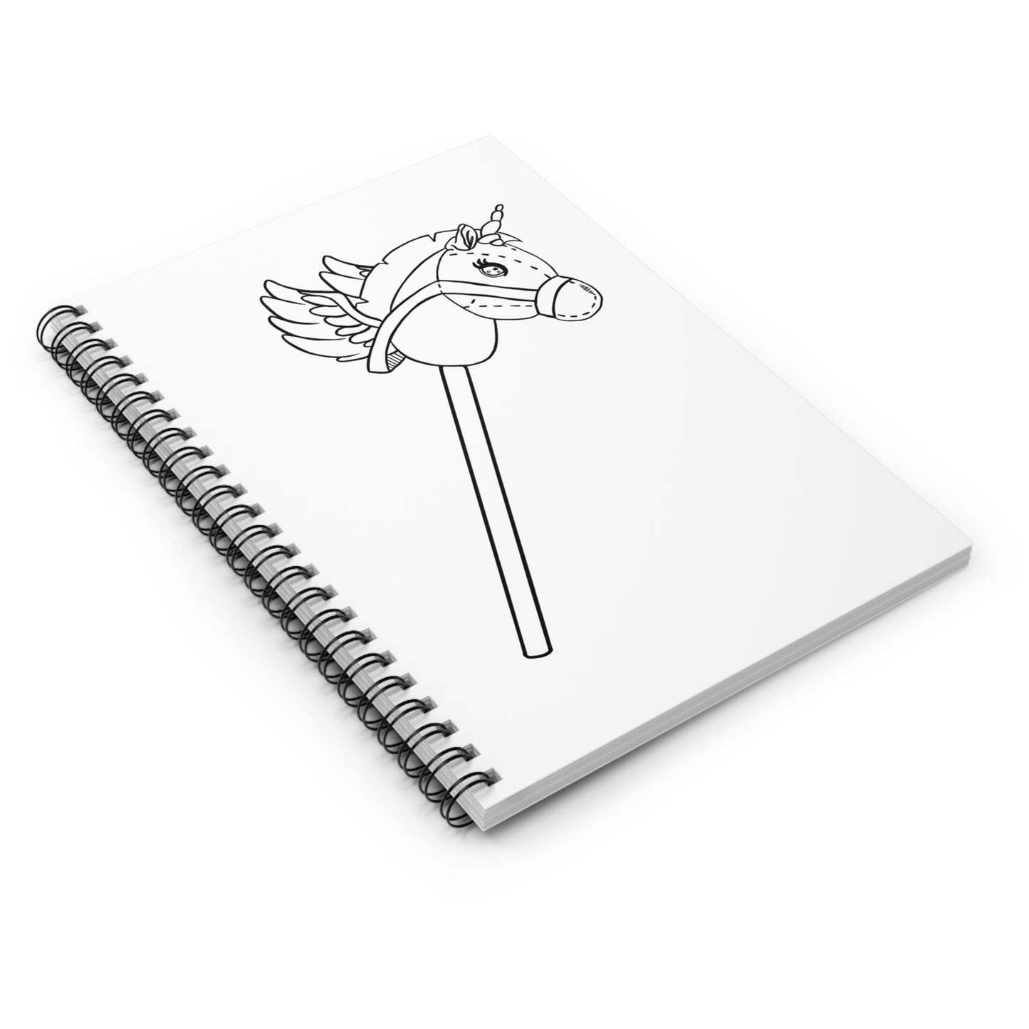 Stick Pegasus Spiral Notebook - Ruled Line