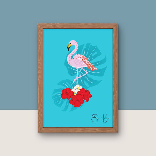 Tropical Flamingo - Digital