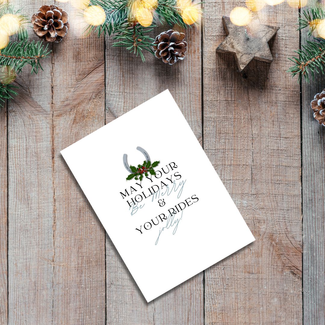 Printable Equestrian Christmas Card Bundle