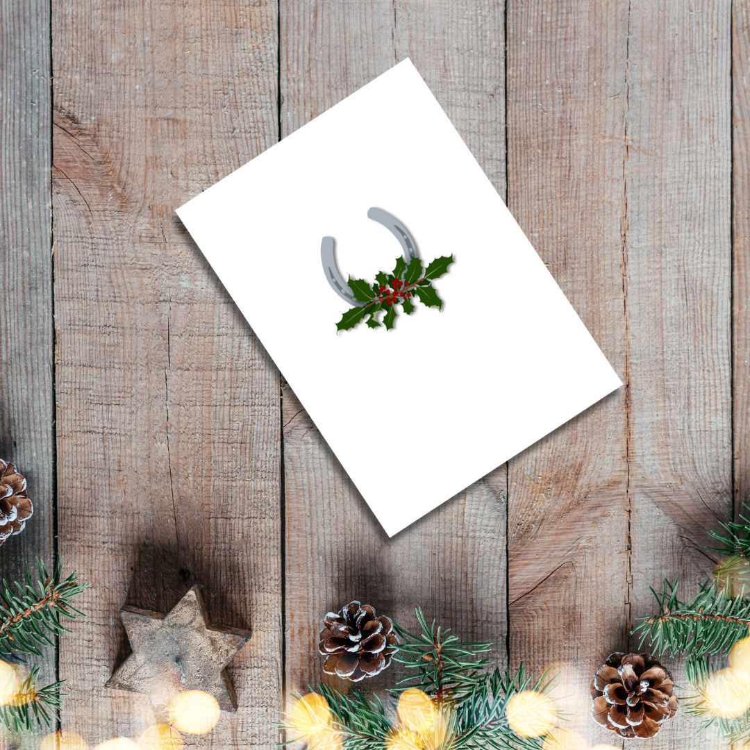 Printable Equestrian Christmas Card Bundle